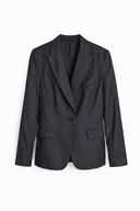 Czarna wełniana marynarka Caramelo L klasyczna elegancka taliowana premium