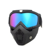 Maska Cross Narty Snowboard Na Całą Twarz kolorowe soczewki