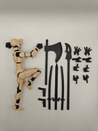 Figurka akcji MINI LEGENDA 'Dummy 13' + 16 akcesoriów - BEŻOWY - złożona