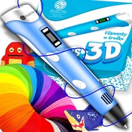 Magiczny Długopis 3D PRO z Filamentami PLA ABS 160m