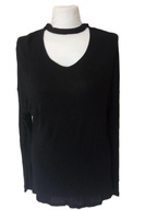 Amisu damska lekka czarna bluzeczka wiskoza r S