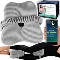 PODUSZKA ORTOPEDYCZNA MEDI SLEEP SZARA PIANKA MEMORY KLIN MIĘDZY KOLANA