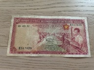 Kongo Belgijskie - 50 franków - 1957 - rzadki