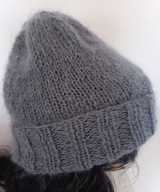 CZAPA WYWIJANA KOLOR CIEMNY GRAFIT