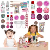 ZESTAW DO ROBIENIA SLIME FABRYKA SLIMOW GLUTOW GNIOTKOW DIY BOX ZABAWKA