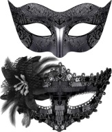 MASKA MASECZKA KARNAWAŁOWA WENECKA plastik czarny