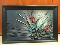 Obraz ze skóry – płaskorzeźba skórzana w ramie na 34. Finał WOŚP