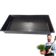 Taca Tacka Do Wysiewu Transportowa do Doniczek Czarna 56x31.5cm DUŻA