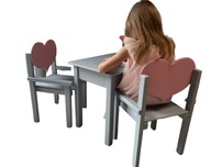 Stolik i krzesełko z drewna 107-122