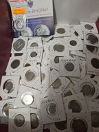 Kolekcje i sztuka stare monety Srebrne i 140 monet w kartonikach