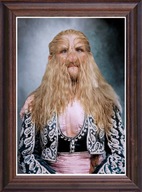 Obraz Ewa Szelburg-Zarembina portret w drewnianej ramie ze szkłem