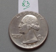 1/4 DOLARA - QUARTER DOLLAR z 1972 roku lit D