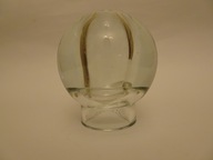 Lampa oliwna / Wazon jeden kwiat, szkło PRL, vintage, wazon prl