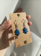 Kolczyki Gravity Falls - Sosenka Dippera - rękodzieło, stal nierdzewna