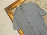 KOSZULA -HUGO BOSS-MĘSKA-R-L-LOGO BAWEŁNA.ŚLICZNA.