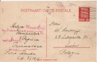 ESTONIA EESTI TALLIN -LWÓW -postkaart -obieg 1933 rok -zamówienie
