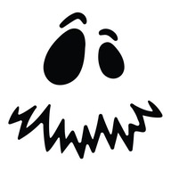 Naklejka Dynia Joker Scary Face na Haloween od GravArt #3