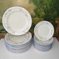 Zestaw talerzy Shades Crest – 24 szt. - 12 obiadowych + 12 deserowych