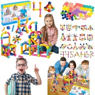 KLOCKI MAGNETYCZNE 3D KONSTRUKCYJNE DLA DZIECI DO ZABAWY UKLADANKA LOGICZNA