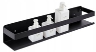 PÓŁKA ŁAZIENKOWA POD PRYSZNIC WISZĄCA CZARNA LOFT STALOWA ORGANIZER 50cm