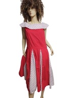 Lindy Bop SUKIENKA w grochy z zakładkami 40