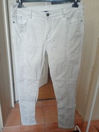 janina 44 spodnie dżins proste strecz szare