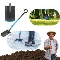 SZPADEL PROSTY OGRODOWY DO GLEBY ZIEMI WYKOPYWANIA SADZENIA METALOWY MOCNY