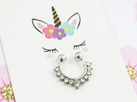 kolczyk do nosa fake septum alternative sreb. UJ19