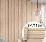 Tapeta samoprzylepna lamel tapeta drewniana na ścianę sufit dekoracja