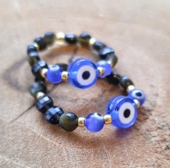 Pierścionek Ochrona i sukces (Obsydian złoty Oko proroka)