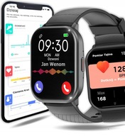 SMARTWATCH WENOM SPORTGPS Bluetooth IP68 czarny WODOODPORNY PREMIUM JAKOŚĆ