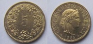 Szwajcaria 5 rappen 1984