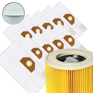 10szt WORKI DO ODKURZACZA KARCHER WOREK WD3 WD2 WD6 SE 4001 Plus FILTR