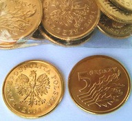 2001 r 5 gr groszy MW * MENNICZE