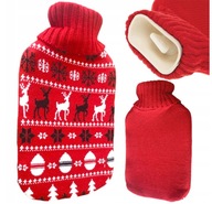 TERMOFOR GUMOWY PLUSZOWY W SWETERKU 2L DUŻY ŚWIĄTECZNY NA WODĘ POKROWIEC