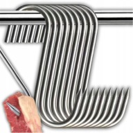 HAK DO GRILLA WĘDZENIA MIĘSA RYB NIERDZEWNE 3MM 10 SZTUK 15 CM