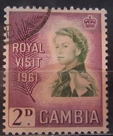 Gambia kolonia brytyjska stary znaczek (7/10