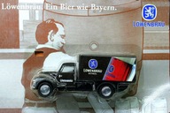 pół CIEZAROWKA MODEL AUTO REKLAMA LOWENBRAU skala około 1:87 (HO)