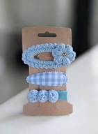 Spinki do włosów szydełkowe kwiatki 3 szt. handmade
