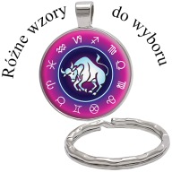 Brelok do kluczy/ka - Znaki Zodiaku - ozdobna zawieszka - WZORY DO WYBORU