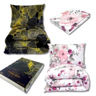 KOMPLET POŚCIELI KOŁDRA 160CM X 200 PODUSZKA 70X80CM 3 CZĘŚCI