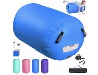GIMNASTYCZNY DMUCHANA ROLKA DO ĆWICZEŃ AIRTRACK MATTE 100cm + Pompka