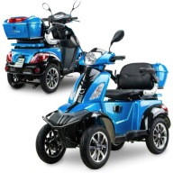 SKUTER ELEKTRYCZNY CZTEROKOŁOWY INWALIDZKI DLA SENIORA BILI SHINO QUADRO G