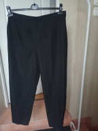 spodnie dżins proste h&m 44 chinos wysoki stan