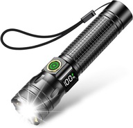 LATARKA WOJSKOWA TAKTYCZNA AKUMULATOROWA 2000 LM LED ZOOM WODOODPORNA