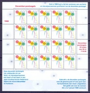 A5339 Holandia 1988, 20 znaczków Mi 1356 w arkuszu