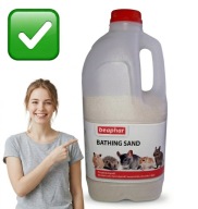 PIASEK DO KĄPIELI DLA CHOMIKA SZYNSZYLI GRYZONI 1,3kg KĄPIELOWY | BEAPHAR