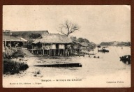 Indochiny Francuskie Saigon kanały Arroys pocztówka