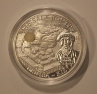 SZLAK SOLNY KRYM - KIJÓW 20 KWACHA 2009 MALAWI PROOF 1 OZ 999, CERTYFIKAT