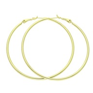 85615 Kolczyki stal chirurgiczna 316L pozłacane 14k koła 60/2 MM